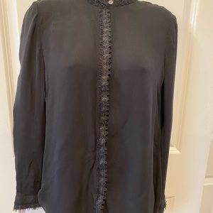 Black button down size 4